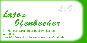 lajos ofenbecher business card